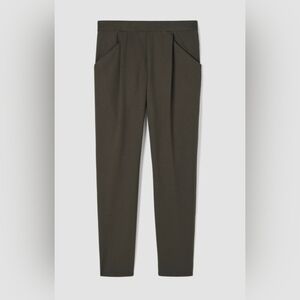 Eileen Fisher Women's Small Brown Washable Flex Pull On Ponte Carrot Pant EUC